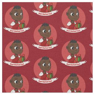 Cute Christmas baby cartoon Fabric