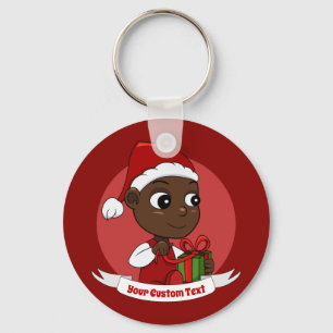Cute Christmas baby cartoon Keychain