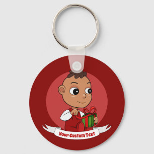Cute Christmas baby cartoon Keychain