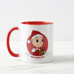 Cute Christmas baby cartoon Mug