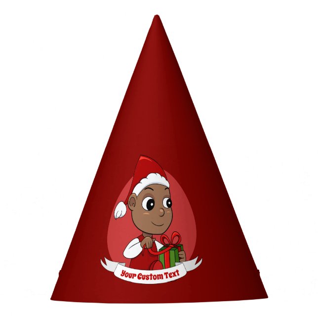 Cute Christmas baby cartoon Party Hat (Front)