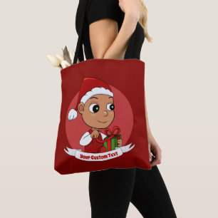 Cute Christmas baby cartoon Tote Bag