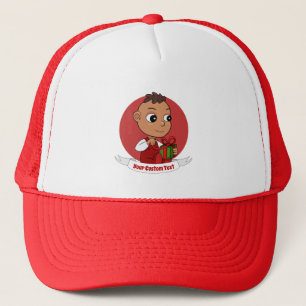 Cute Christmas baby cartoon Trucker Hat