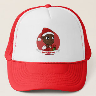Cute Christmas baby cartoon Trucker Hat
