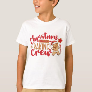 Cute Christmas Baking Crew Gingerbread Man T-Shirt