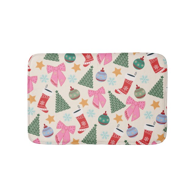 Cute Christmas Bath Mat (Front)