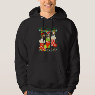 Cute Christmas Beagle In Sock Xmas Reindeer Santa  Hoodie