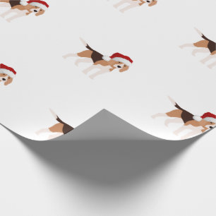 Cute Christmas Beagle  Wrapping Paper