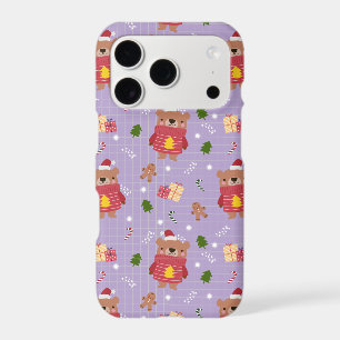 Cute Christmas Bear Pattern   Cozy Holiday Winter 