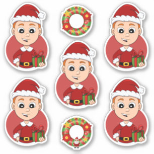 Cute Christmas boy with ginger hair