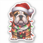 Cute Christmas Bulldog<br><div class="desc">Cute Christmas Bulldog design for Bulldog lovers.</div>