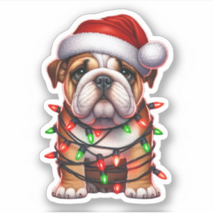 Cute Christmas Bulldog