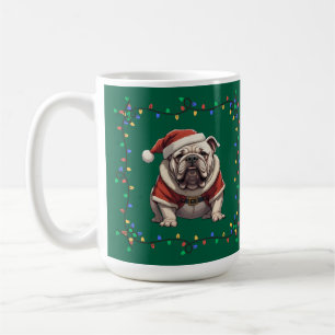 Cute Christmas Bulldog Mug