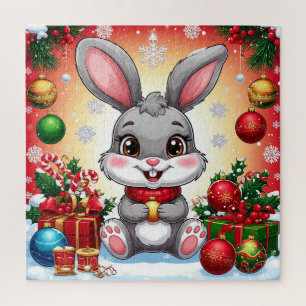Cute Christmas Bunny Jigsaw Puzzle