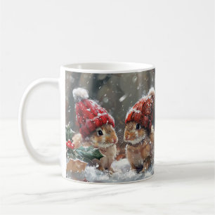 Cute Christmas Bunny Winter Holiday Coffee Mug