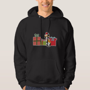 Cute Christmas Calico Cat with Santa Hat - Pet Cal Hoodie