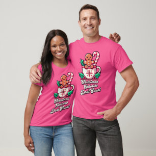 Cute Christmas Calories Don't Count Funny T-Shirt