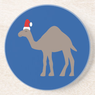 Cute Christmas Camel Coaster