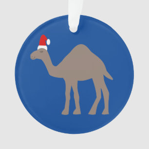 Cute Christmas Camel Custom Name Ornament
