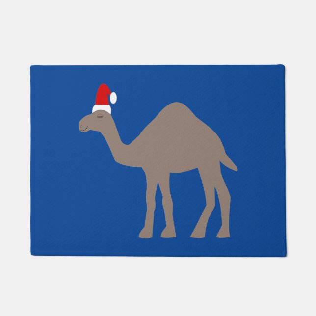 Cute Christmas Camel Doormat (Front)