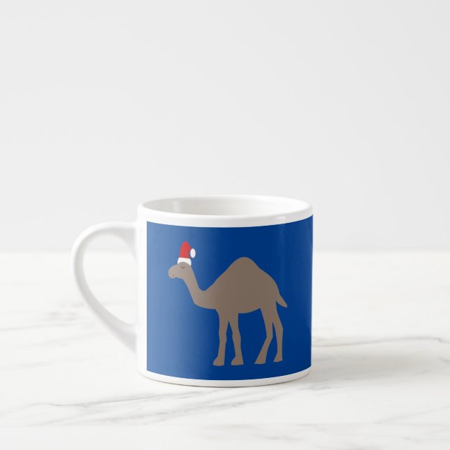 Cute Christmas Camel Espresso Cup (Left)