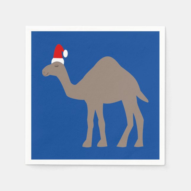 Cute Christmas Camel Napkin (Front)