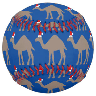 Cute Christmas Camel Patterned Softball