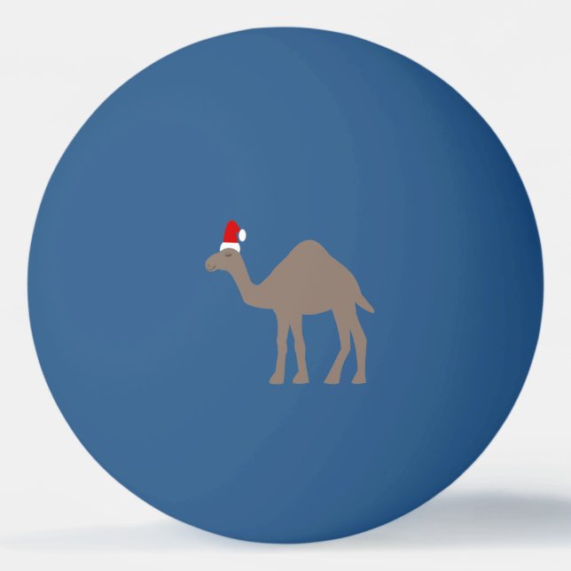 Cute Christmas Camel Ping Pong Ball (Front)