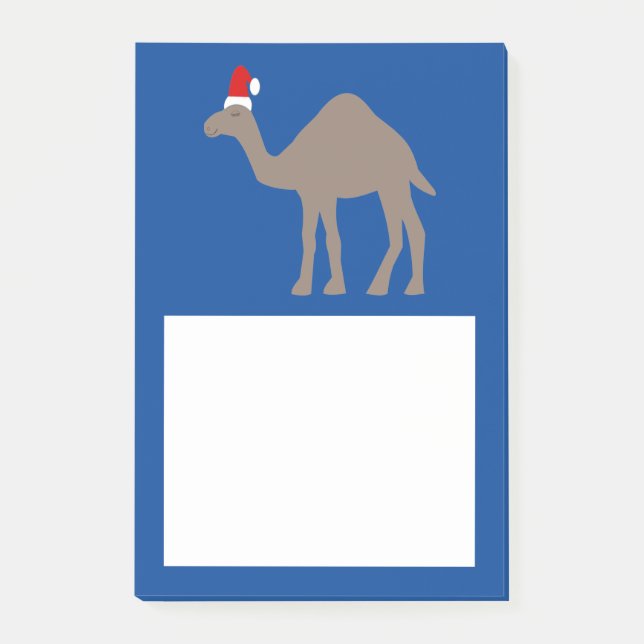 Cute Christmas Camel Post-it Notes (Front)