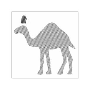 Cute Christmas Camel Self-inking Stamp