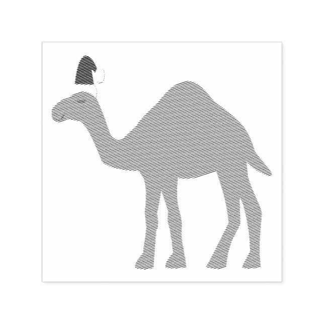 Cute Christmas Camel Self-inking Stamp (Design)