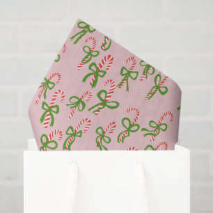 Cute Christmas Candy Canes Xmas Holiday Gift Tissue Paper