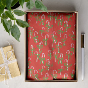 Cute Christmas Candy Canes Xmas Holiday Gift Tissue Paper
