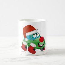 Cute Christmas Car Cartoon