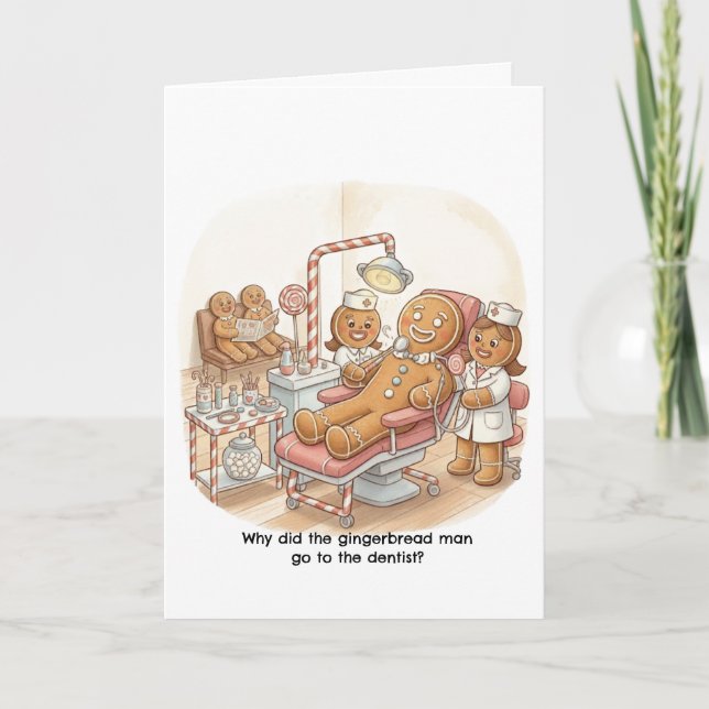 Cute Christmas Card for Periodontist/Dentist (Front)