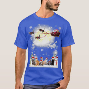 Cute Christmas Cat Costume Gift For Men and Women T-Shirt