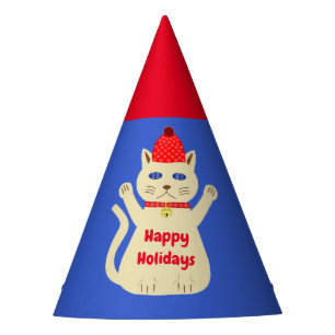 Cute Christmas Cat Custom Party Hat