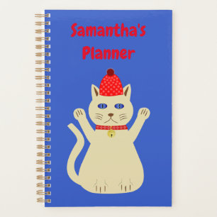 Cute Christmas Cat Custom Planner