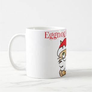 Cute Christmas cat eggnog  Coffee Mug