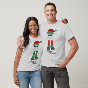 Cute Christmas Cat Gift - Meowy Christmas T-Shirt