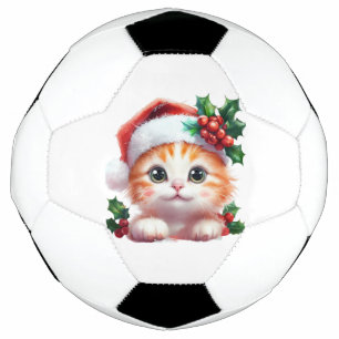 Cute Christmas Cat Ornament - Festive Holiday Gift Football
