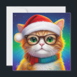 Cute Christmas Cat Santa Claus-68265 Invitation<br><div class="desc">Cute Christmas Cat Santa Claus-68265
Bring holiday cheer with this adorable Christmas cat dressed as Santa Claus,  complete with a festive red hat and glasses. Perfect for cat lovers,  holiday gifts,  and festive décor.</div>