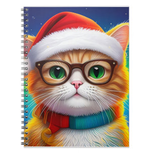 Cute Christmas Cat Santa Claus-68265 Notebook