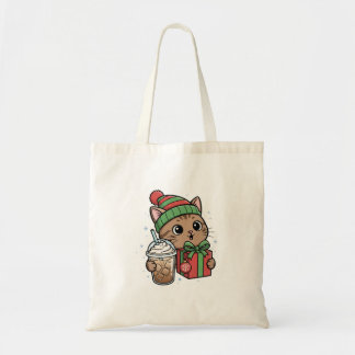 Cute Christmas Cat Tote Bag