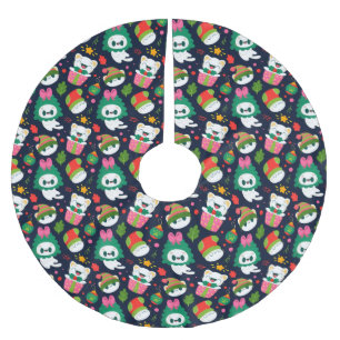 Cute Christmas Cats Brushed Polyester Tree Skirt