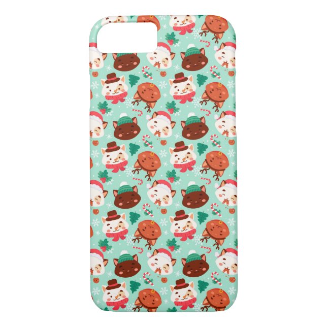 Cute Christmas Cats Case-Mate iPhone Case (Back)