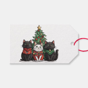 Cute Christmas Cats Gift Tags