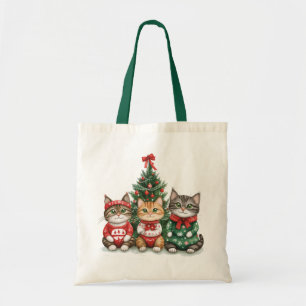 Cute Christmas Cats Tote Bag