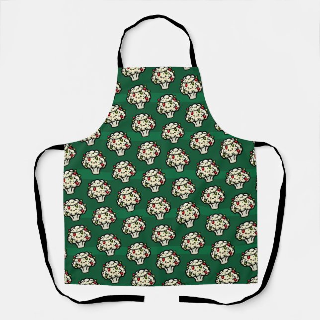 Cute Christmas Cauliflower Apron (Front)