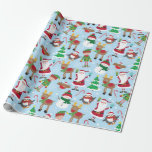 Cute Christmas Character Kids Wrapping Paper<br><div class="desc">Children will love this cute christmas character wrapping paper.  Visit my entire christmas wrapping paper collection to see a variety of options for all your gift giving needs.</div>